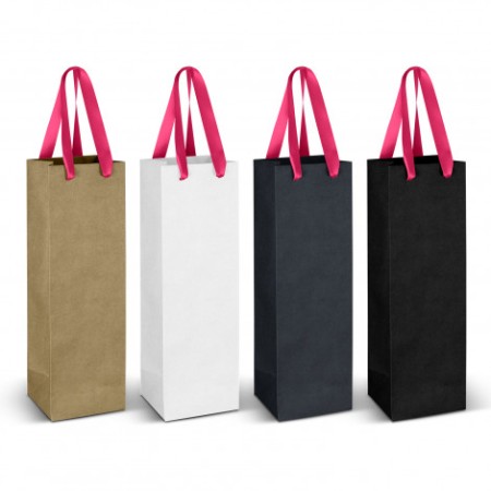 Wine Ribbon Handle Paper Bag Promotional Products